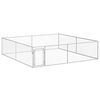 vidaXL Outdoor-Hundezwinger Verzinkter Stahl 4 x 4 x 1 m