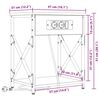 vidaXL Nachttisch 2 pcs Sonoma-Eiche 41 x 31 x 51 cm Holzwerkstoff
