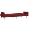 vidaXL Schlafsofa 2-Sitzer Weinrot Stoff