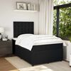 vidaXL Boxspringbett mit Matratze Schwarz 120x200 cm Samt