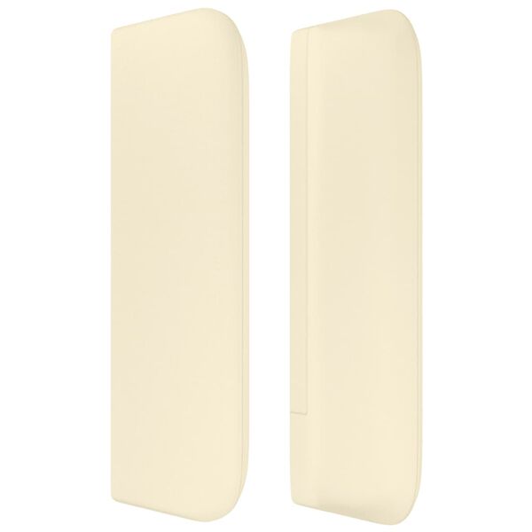 vidaXL Kopfteil mit Ohren Creme 103x16x78/88 cm Kunstleder