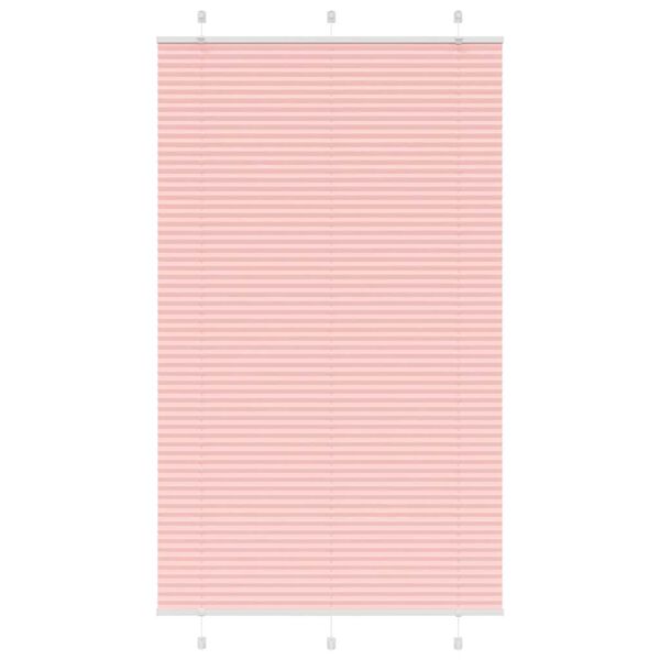 vidaXL Plissee Rosa 120x200 cm Stoffbreite 119,4 cm Polyester