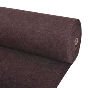 vidaXL Teppich Braun 1,2 x 20 m Polyester