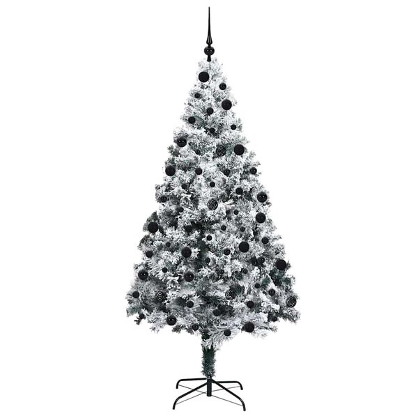 vidaXL Künstlicher Weihnachtsbaum mit 300 LEDs mit Ständer Grün 210 cm