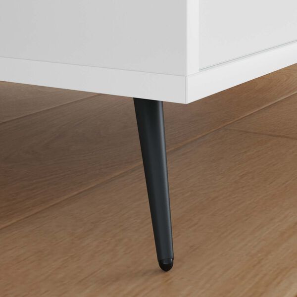 vidaXL Standf&uuml;&szlig;e 2 pcs Schwarz 56 x 56 x 100 mm Eisen