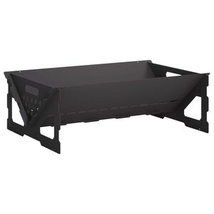 vidaXL Feuerstelle Schwarz 60 x 40 x 20 cm Stahl