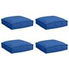 vidaXL Kissen 4 pcs K&ouml;nigsblau 40 x 40 x 8 cm Oxford-Stoff
