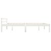 vidaXL Massivholzbett Weiß Kiefer 140x200 cm