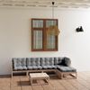 vidaXL 6-tlg. Garten-Lounge-Set mit Kissen Kiefer Massivholz