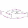 vidaXL Aufbewahrungsbettgestell Altholz 140 x 200 cm Holzwerkstoff
