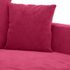 vidaXL 2-Sitzer-Sofa Weinrot 140 cm Samt