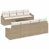 vidaXL Sofa Set 7 Stk. Beige und Creme Poly-Rattan