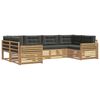 vidaXL Outdoor-Sofagarnitur 6 Stk. Wei&szlig; und Anthrazit