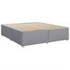 vidaXL Boxspringbett mit Matratze Hellgrau 180x200 cm Stoff