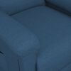 vidaXL Massagesessel mit Aufstehhilfe Blau Stoff