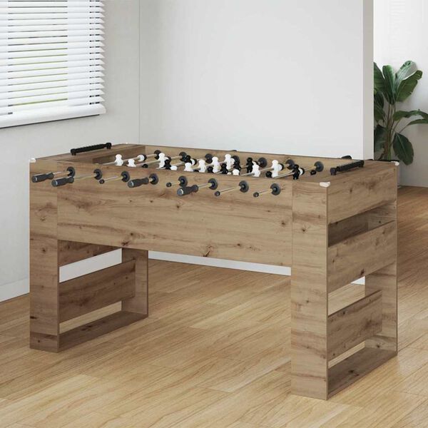 vidaXL Fu&szlig;balltisch Artisan-Eiche 146,5 x 74 x 85 cm Holzwerkstoff