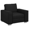 vidaXL Sofa-Sessel Schwarz 100 cm Kunstleder