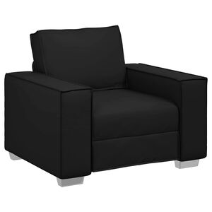 vidaXL Sofa-Sessel Schwarz 100 cm Kunstleder