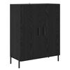 vidaXL Highboard Schwarz Eichen-Optik 69,5 x 34 x 180 cm Holzwerkstoff