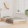 vidaXL Bettrahmen Braun 80 x 220 cm Massives Kiefernholz