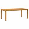 vidaXL Esstisch 200 x 100 x 75 cm Massivholz Eiche Natur Rechtwinklig