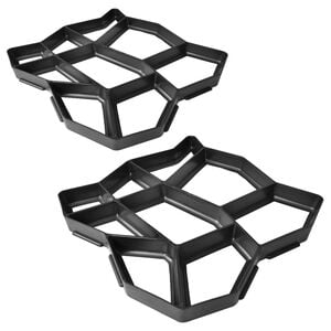 Pflasterform f&uuml;r den Garten 42 x 42 x 4 cm 2er-Set