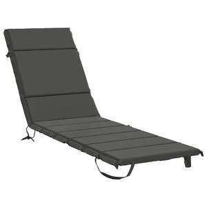 vidaXL Sonnenliege Kissen GEMERT 100 % Polyester Anthrazit
