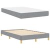 vidaXL Boxspringbett mit Matratze Hellgrau 120 x 190 cm Stoff