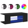 vidaXL TV-Schrank mit LED-Leuchten Schwarz 90x39x30cm
