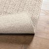 vidaXL Teppich ZIZUR Creme 100x200 cm Jute-Optik Indoor und Outdoor