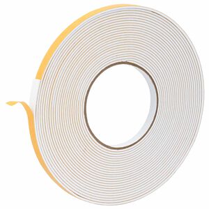 vidaXL Selbstklebendes Schaumstoffband 10 stk. Wei&szlig; 10mm x 10m