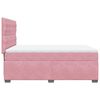 vidaXL Boxspringbett mit Matratze Rosa 140x190 cm Samt