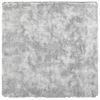 vidaXL Teppich Shaggy Hochflor NAVARRA Silbergrau 120x120 cm Polyester