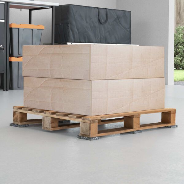 vidaXL Gummiwalze Schwarz Gummi