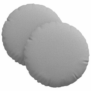 vidaXL Sitzkissen 2 stk. Stoff Wolkengrau &Oslash;30 x 13 cm