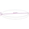 vidaXL Tischplatte &Oslash;80x4 cm Bambus