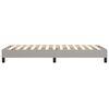 vidaXL Boxspringbettgestell Hellgrau 100x200 cm Stoff