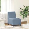vidaXL | Modulares Armfreies Sofa | Blau 55 x 74 x 82 cm Cordstoff