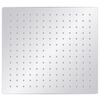 vidaXL Regenbrause Edelstahl 304 30x30 cm Quadrat