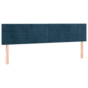 vidaXL Kopfteile Dunkelblau 180x5x78/88 cm Samt