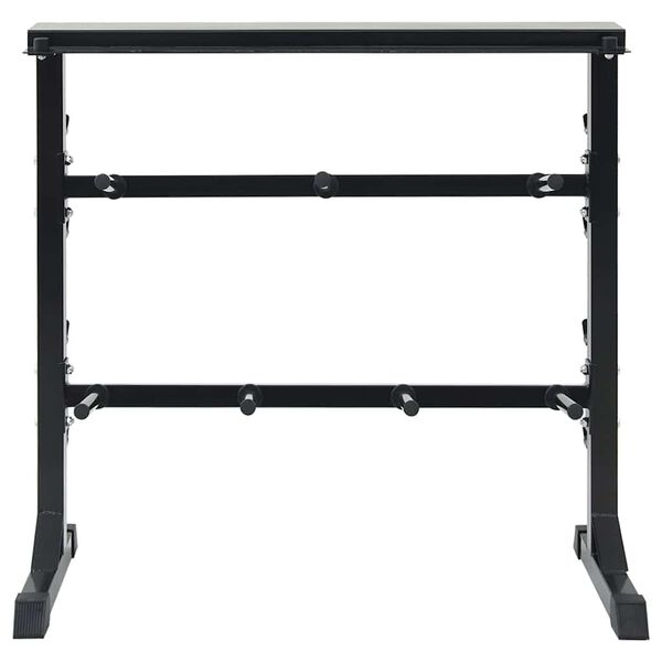 vidaXL Hantel Rack Schwarz 99 x 45 x 95,5 cm Pulverbeschichteter Stahl