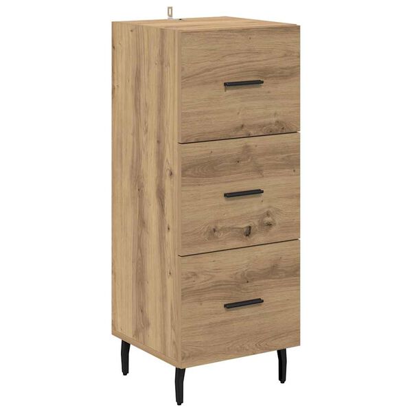 vidaXL Sideboard Artisan-Eiche 34 x 34,5 x 90 cm Holzwerkstoff