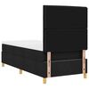 vidaXL Boxspringbett mit Matratze Schwarz 90 x 190 cm Stoff