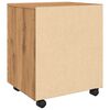 vidaXL Mobiler Aktenschrank mit Rollen Artisan Eichen-Optik 45x38x54cm