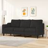 vidaXL 3-Sitzer-Sofa Schwarz 210 cm Stoff