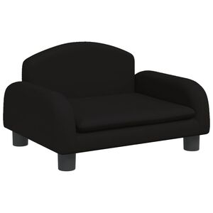 vidaXL Kindersofa Schwarz 50x40x30 cm Stoff