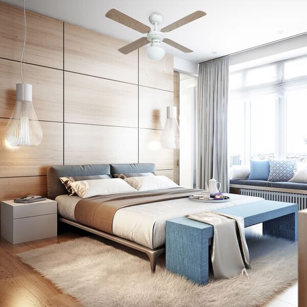 Bestron Deckenventilator Wei&szlig; 102 cm 50 W DHB42W