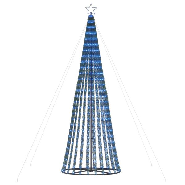 vidaXL LED Weihnachtsbaum 688 LEDs Blau 300 cm