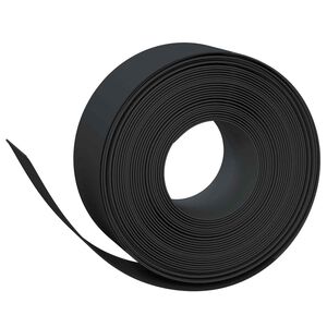 vidaXL Gartenumrandung 25 m 20 cm PE Schwarz