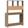 vidaXL Schreibtisch mit Regal Artisan-Eiche 102x45x148cm Holzwerkstoff